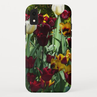 Maroon and Yellow Tulips Colourful Floral Case-Mate iPhone Case