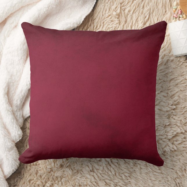 Maroon artistic, elegant modern Throw Pillow (Blanket)