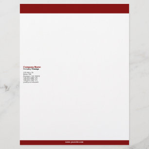 Maroon Bars Letterhead