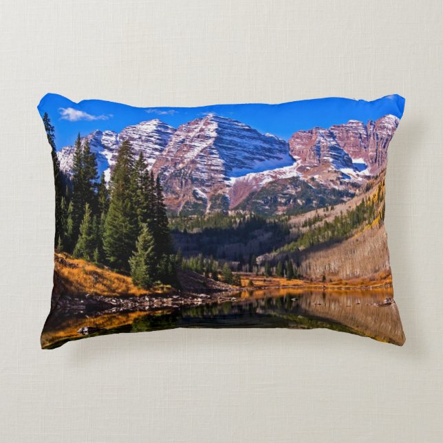 Maroon Bells Decorative Cushion (Front)