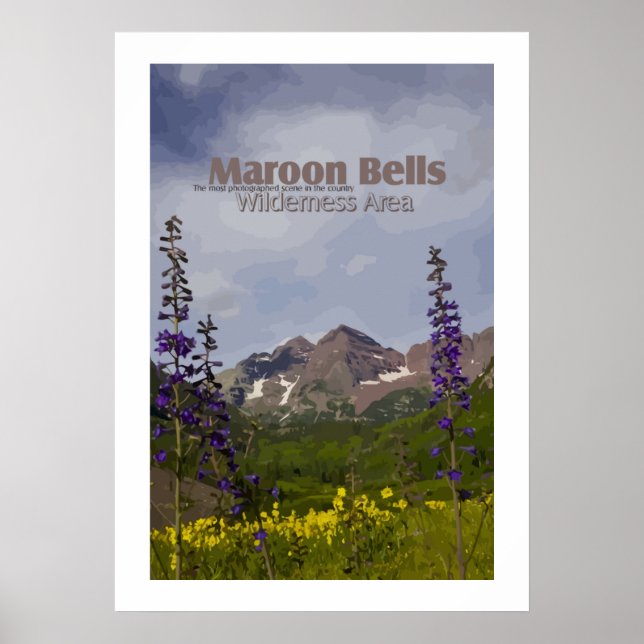 Maroon Bells Floral - poster (Front)