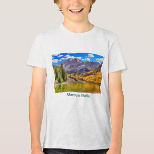 Maroon Bells in Aspen, Colorado  Tri-Blend Shirt