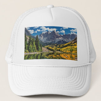 Maroon Bells in Aspen, Colorado Trucker Hat
