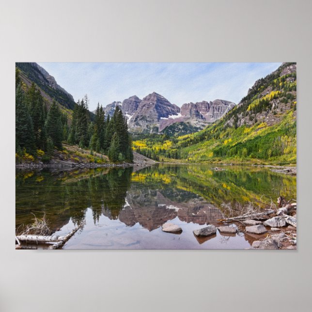 Maroon Bells in Autumn, Colorado Poster (Front)