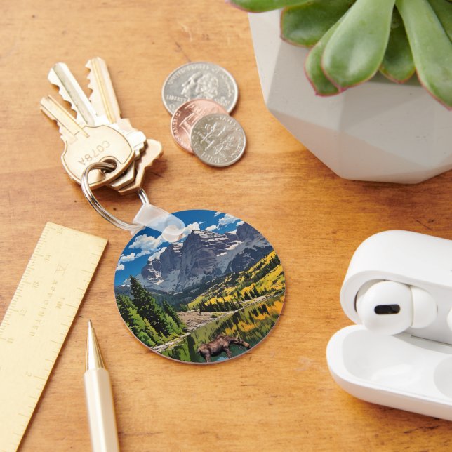 Maroon Bells  Key Ring (Desk)
