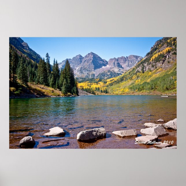 Maroon Bells Landscape Poster (Front)