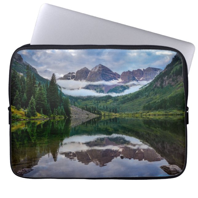 Maroon Bells Laptop Sleeve (Front)