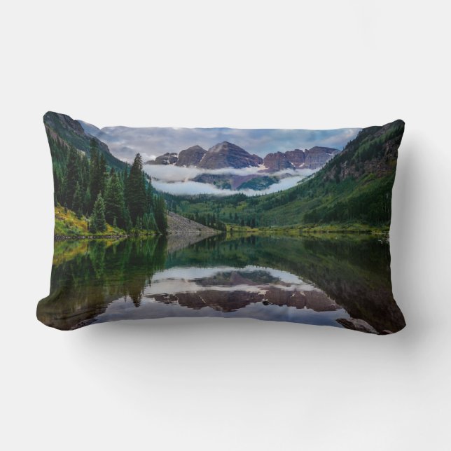 Maroon Bells Lumbar Cushion (Front)