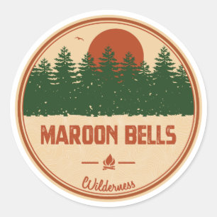 Maroon Bells Wilderness Classic Round Sticker