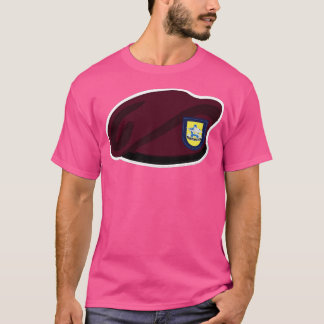 Maroon Beret Flash DUI 173rd Support Battalion wo  T-Shirt