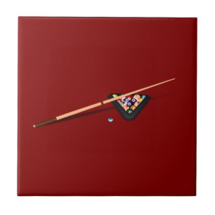 Maroon Billiard Table Tile