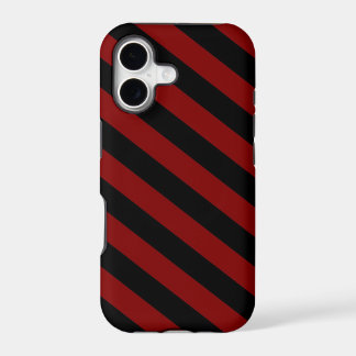 Maroon & Black Stripes iPhone 5