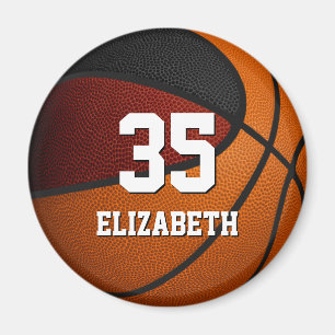 maroon black team colours basketball sports magnet