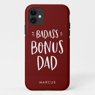 Maroon Bonus Dad Stepfather Personalized Stepdad Case-Mate iPhone Case