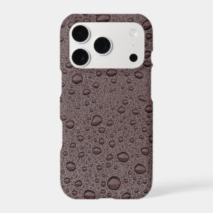 Maroon brown water droplets