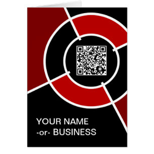 maroon bullseye QR code