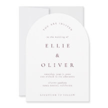 Maroon Burgundy & White Boho Arch Modern Wedding