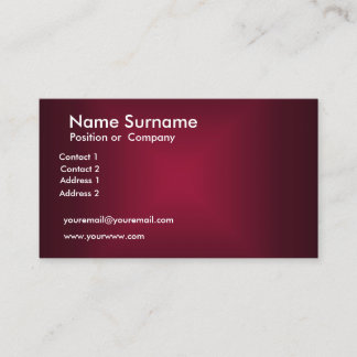 Maroon Business Card