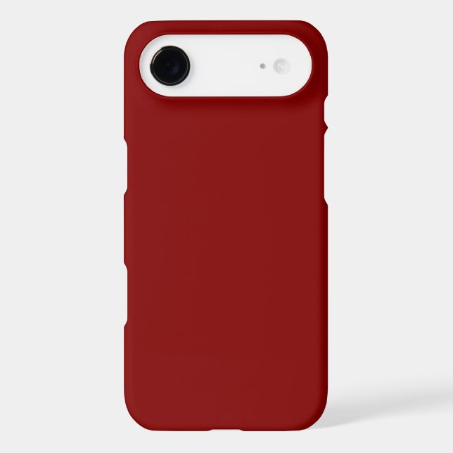 Maroon Colour Solid Background Deep Red Colour Ric Case-Mate iPhone Case (Back)