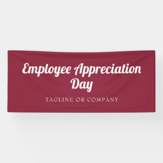 Maroon Employee Appreciation Event Banner
