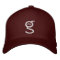 Maroon Flex Fit Cap w White Embroidered Logo