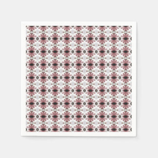 Maroon Floral Pattern Napkin