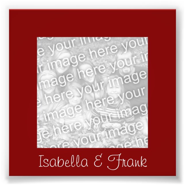 Maroon Frame Photo Print (Front)