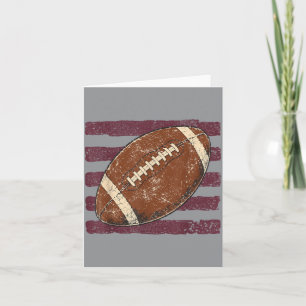 Maroon Game Day Team Spirit High School Football Card