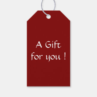 Maroon Gift Tags