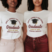 Maroon Gold Graduate 2025 Graduation Women's