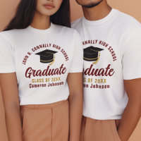 Maroon Gold Graduate Custom School 2026 Graduation