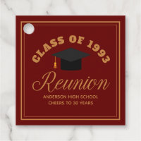 Maroon Gold High School Reunion Personalised Party