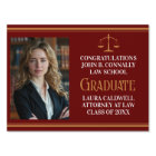 Maroon Gold Law School Graduation Photo Yard