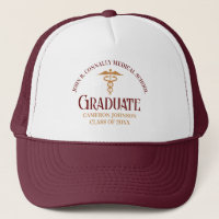 Maroon Gold Medical School Graduate Customisable