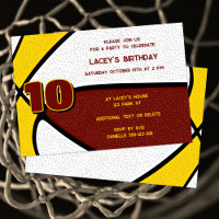 maroon gold team colours basketball birthday