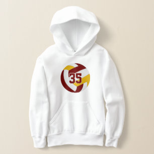 maroon gold team colours jersey number volleyball