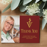 Maroon Gold Veterinarian Office Photo Customisable