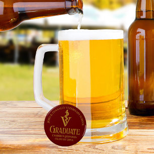 Maroon Gold Veterinary School Graduation Party Bottle Opener