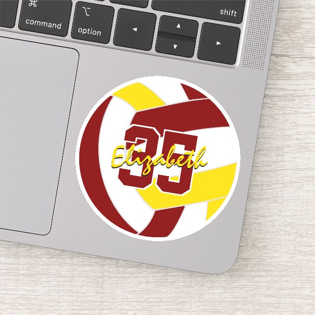 maroon gold volleyball team colours  (Detail)