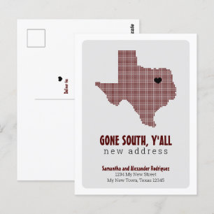Maroon Gone South, Y'all Moving Postcard