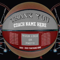 Maroon, Grey, Basketball Coach Appreciation Gifts