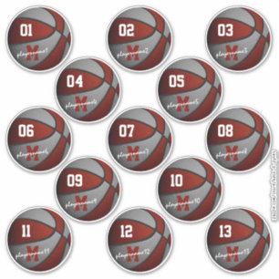 maroon grey basketball custom 13 players names