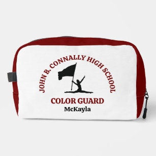 Maroon High School Colour Guard Personalised Dopp Kit