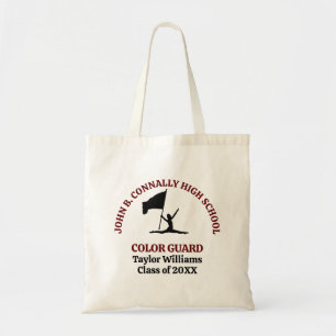 Maroon High School Colour Guard Personalised Tote Bag