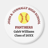 Maroon High School Softball Player Personalised