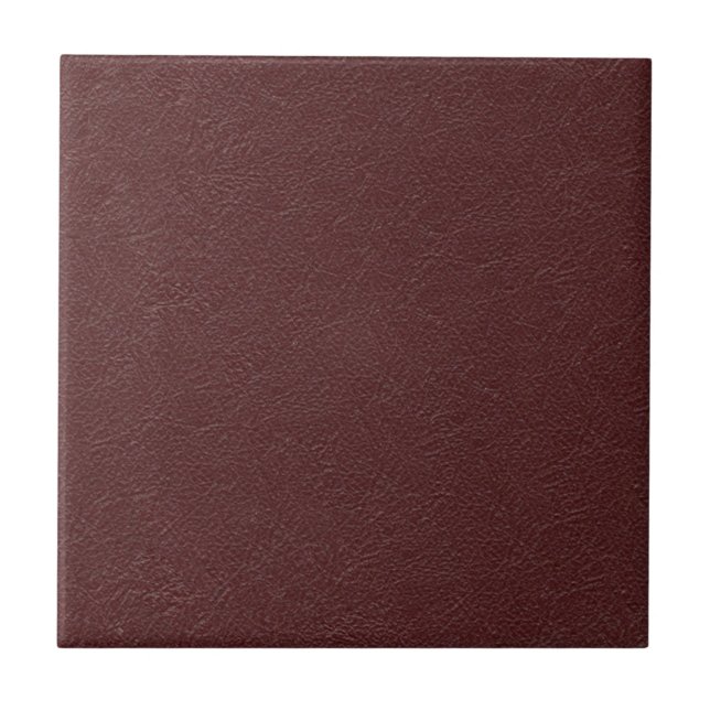 Maroon Leather Tile (Front)