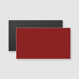 Maroon Magnetic Business Card