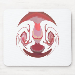 Maroon Majesty: Rustic Radiance Textured African  Mouse Pad