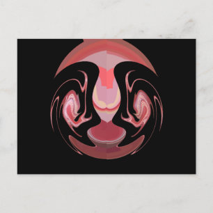 Maroon Majesty: Rustic Radiance Textured African  Postcard