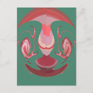 Maroon Majesty: Rustic Radiance Textured African  Postcard